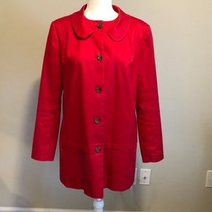 Banana Republic Red Car Coat - Large